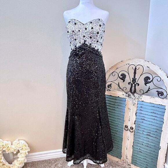 Sexy BLING Sweetheart Sleeveless Evening Cocktail Sequin Sleeveless Glamorous - Picture 3 of 13